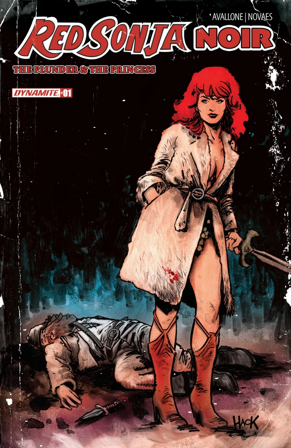 Red Sonja Noir: The Plunder & The Princess: Robert Hack Variant #1 - Cover B